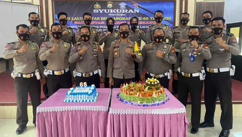 Polres Enrekang Syukuran Hari Lalu Lintas Bhayangkara Ke– 65