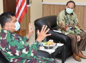 23.9 foto lanta pertamina Danlantamal VI Terima Kunjungan GM PT. Pertamina (Persero) MOR VII Sulawesi