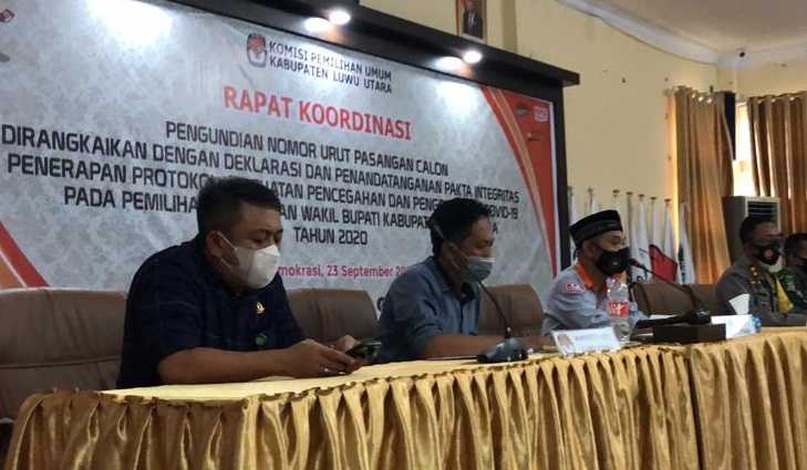 Tiga Paslon Mendaftar, Baru Dua Kontestan Ditetapkan Calon Bupati Lutra Ikut Pilbup 2020