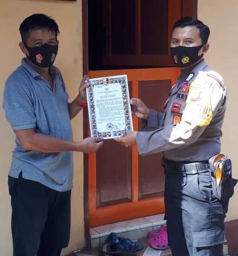 Sosialisasi Maklumat Kapolri, Ini yang Dilakukan Bhabinkamtibmas Melayu Baru