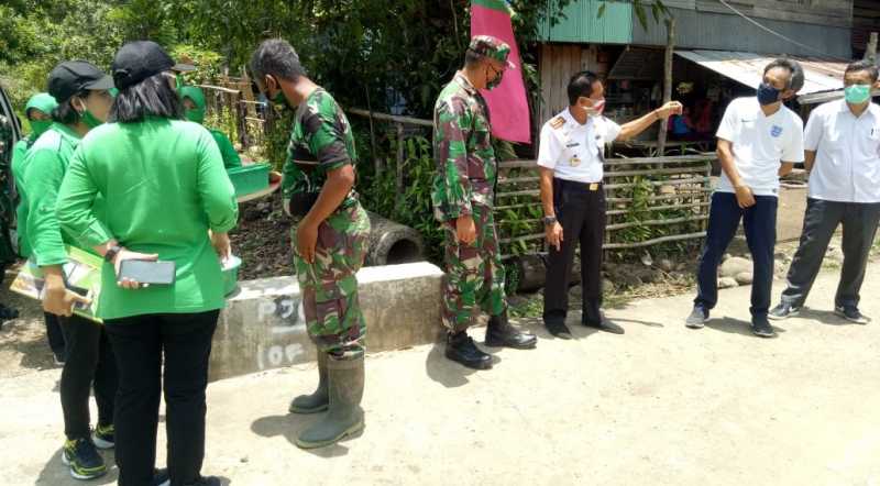 Dandim Bersama Kadis PU Sidrap Pantau Progres TMMD di Mattirotasi