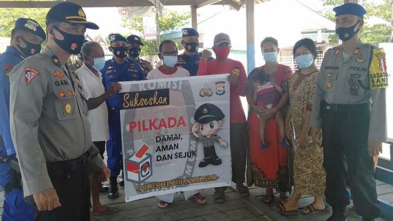Polres Pelabuhan Makassar Patroli di Kepulauan Sangkarrang