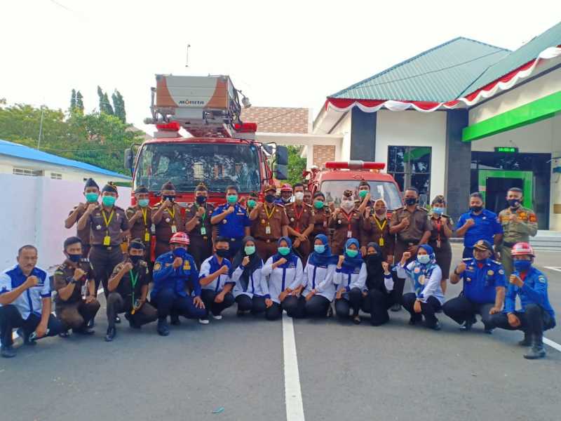 Antisipasi Kebakaran, Kejari Bantaeng Gelar Simulasi