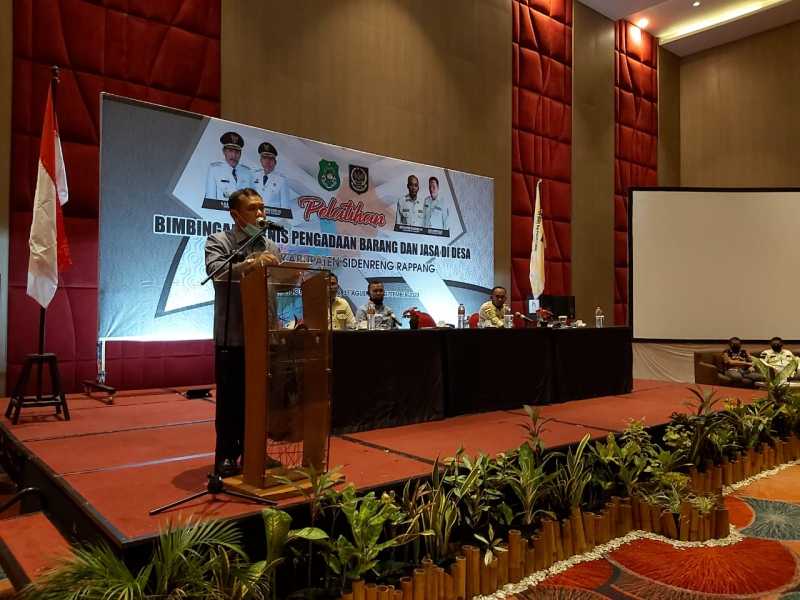 Wabup Sidrap Mahmud Yusuf Buka Bintek Pengadaan Barang Dan Jasa Desa. Ini Pesannya