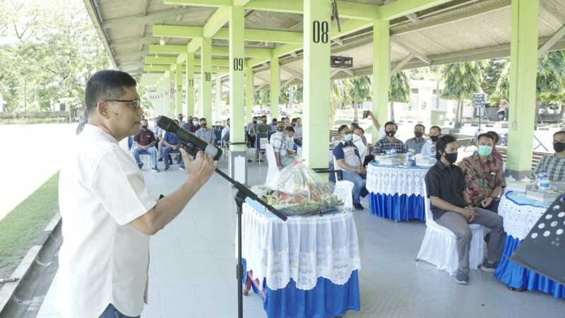 Lantamal VI Gelar  Syukuran dan Doa Bersama Agar Pembangunan Kolam Renang Mako Lantamal VI berjalan lancar