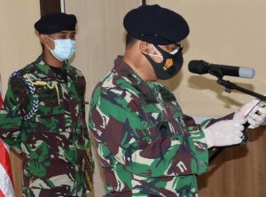 1.10 foto lanta terima Danlantamal VI Terima Pelaporan Kenaikan Pangkat 5 Pamen