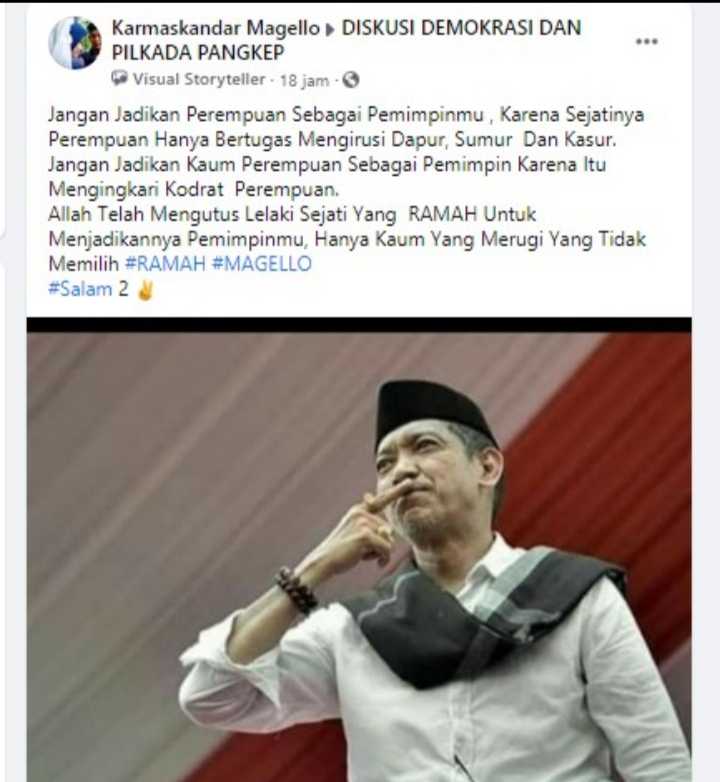 Ketua Majelis Taklim Tanggapi Kampanye Hitam "Jangan Jadikan Perempuan Pemimpin"