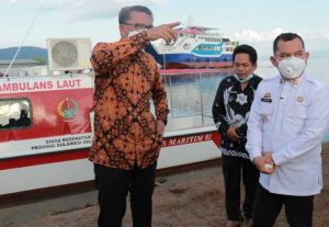 22.10 foto lutim bantuan kapal Lutim Terima Bantuan Rp25 Miliar dan 1 Unit Ambulance Danau