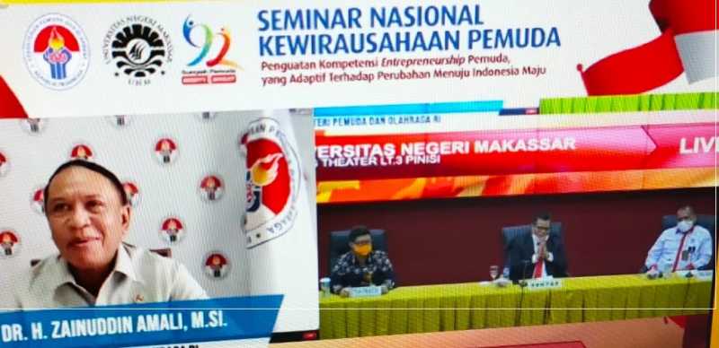 Menpora Puji Konsep Kewirausahaan Rektor UNM