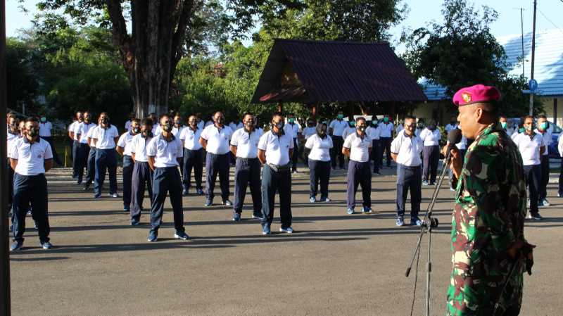 Pimpin Apel Pagi, Pejabat Baru Dandenma Lantamal VI Perkenalkan Diri