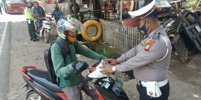 Hari kedua Operasi Zebra 2020 di Takalar,  10 Tilang dan 25 Teguran
