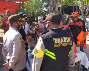 Awasi Prokes, Polres Pelabuhan Kawal Kampanye Paslon Walikota di Pulau