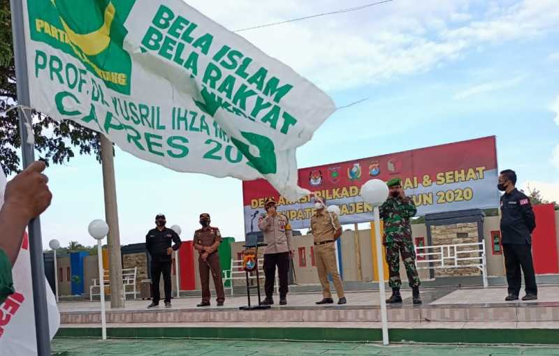 Wujudkan Pilkada Damai, Kapolres Majene Gelar Deklarasi