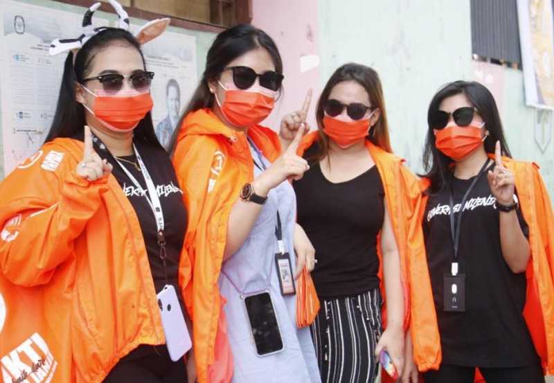 Jelang Pencoblosan, Pemilih Milenial di Makassar Ramai-Ramai Dukung ADAMA
