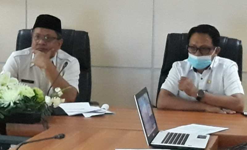Pemkab Lutim Ikuti Sosialisasi Permendagri Tentang Iuran Jamkes Secara Virtual