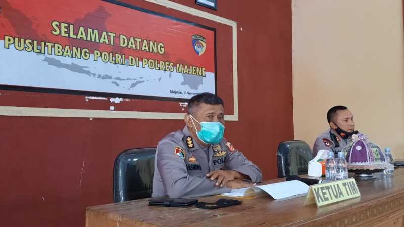 Analis Puslitbang Polri Berkunjung ke Polres Majene