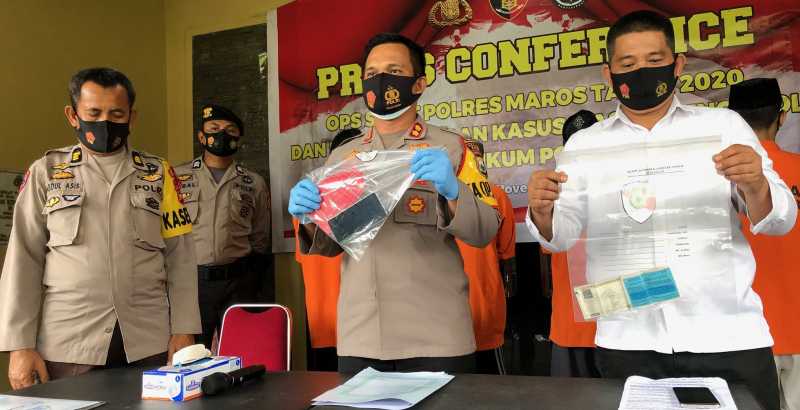 Polres Maros Amankan Empat Terduga Pencuri