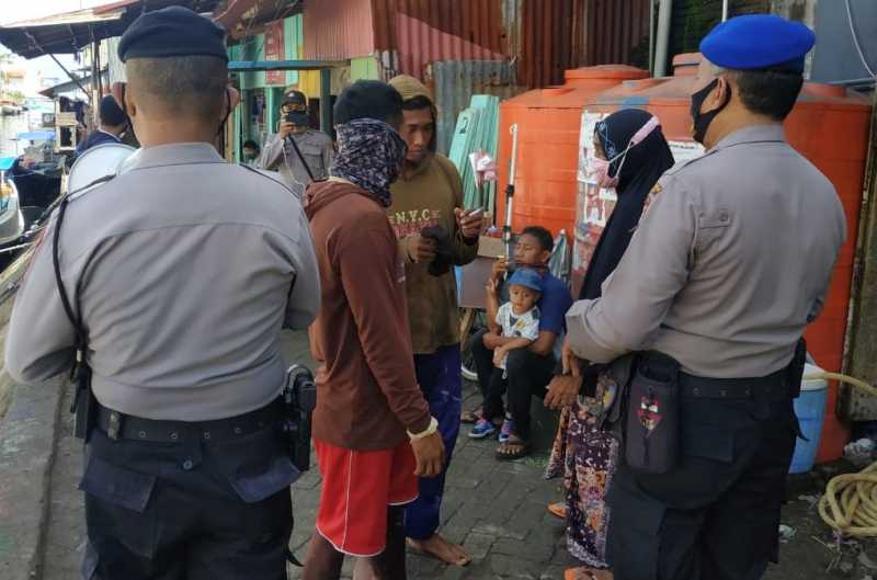 Polres Pelabuhan Blusukan di Pemukiman Padat Penduduk