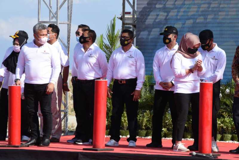Danlantamal VI Hadiri Groundbreaking Twin Tower Makassar