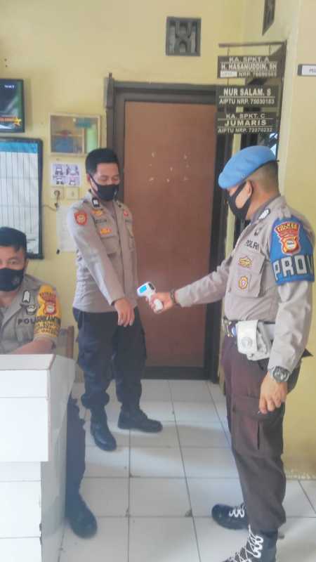 Personil Polsek Marbo Tetap Aktif Memberikan Himbauan Protkes di  Masyarakat