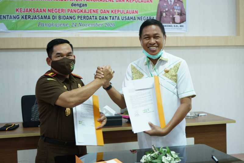 Pemkab Pangkep dan Kejari Kerjasama Bidang Perdata - TUN