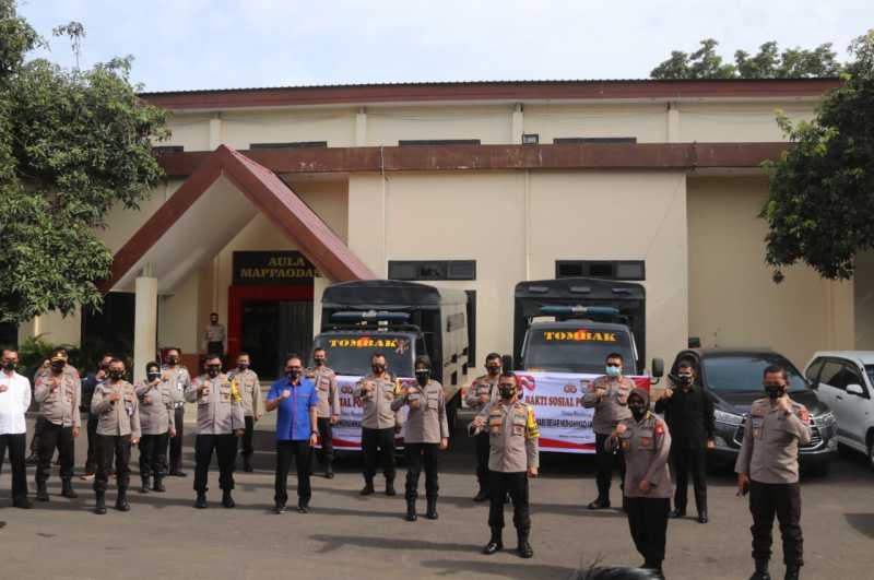 Maulid, Wakapolda Sulsel Pimpin Langsung Bakti Sosial