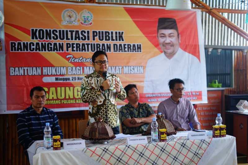 Darmawangsyah Muin Konsultasi Publik Ranperda Bantuan Hukum Masyarakat Miskin