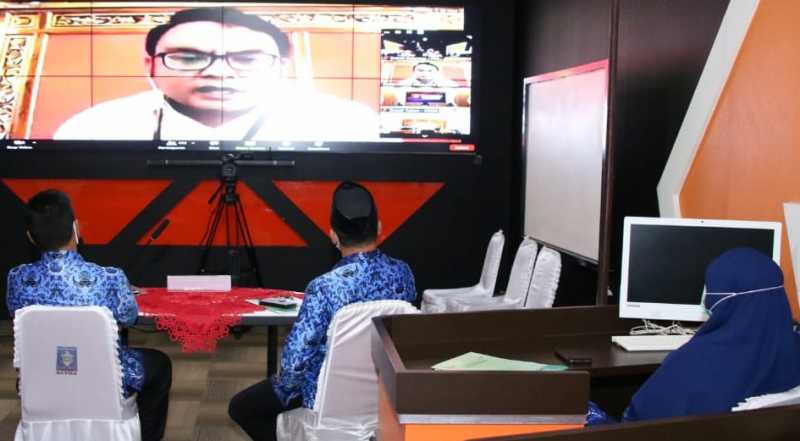 Pemda Soppeng Ikut Rakor Pengadaan Vaksin Secara Virtual