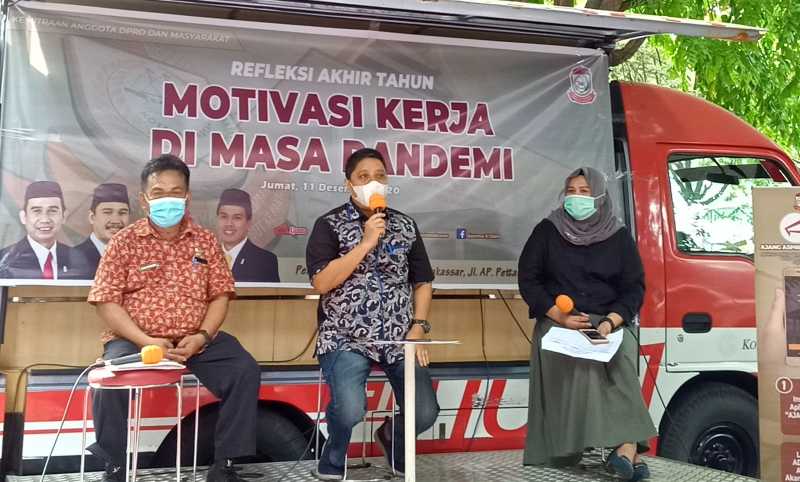 Andi Bukti Dorong Staf DPRD Makassar Kerja Disiplin Meski Ditengah Pandemi