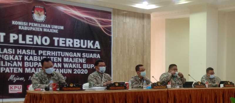 Ini Hasil Rekapitulasi Perolehaan Suara Pilkada Majene