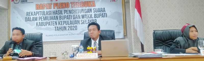 KPU Segera Rampungkan Rekapitulasi Penghitungan Suara Pilkada Selayar