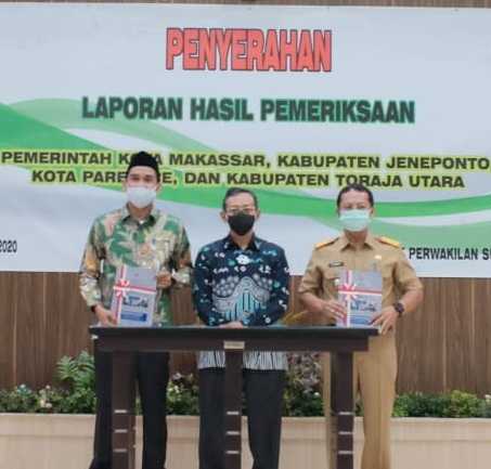 BPK RI Serahkan LHP Makassar dan 3 Daerah Lain