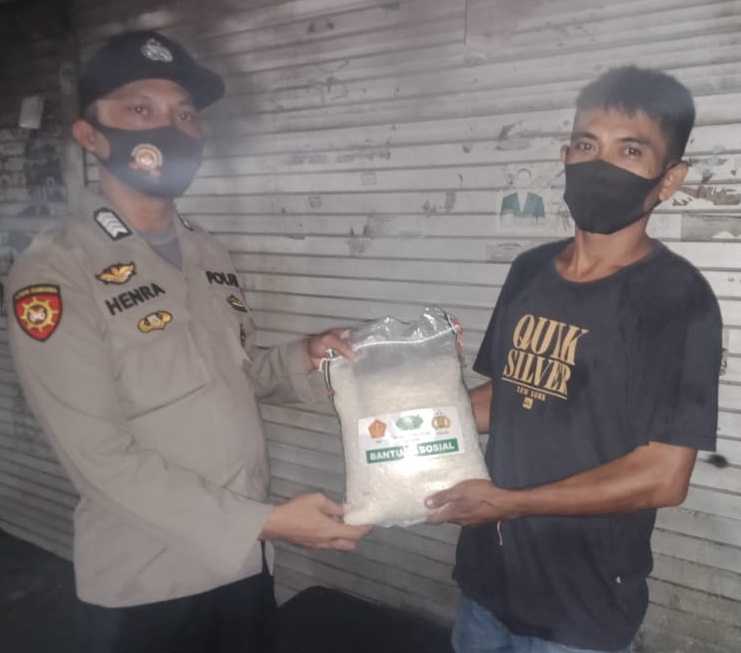 Polres Pelabuhan Salurkan Sembako