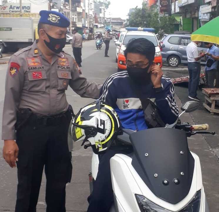 Disiplinkan Warga Prokes, Polres Pelabuhan Rutin Operasi Yustisi