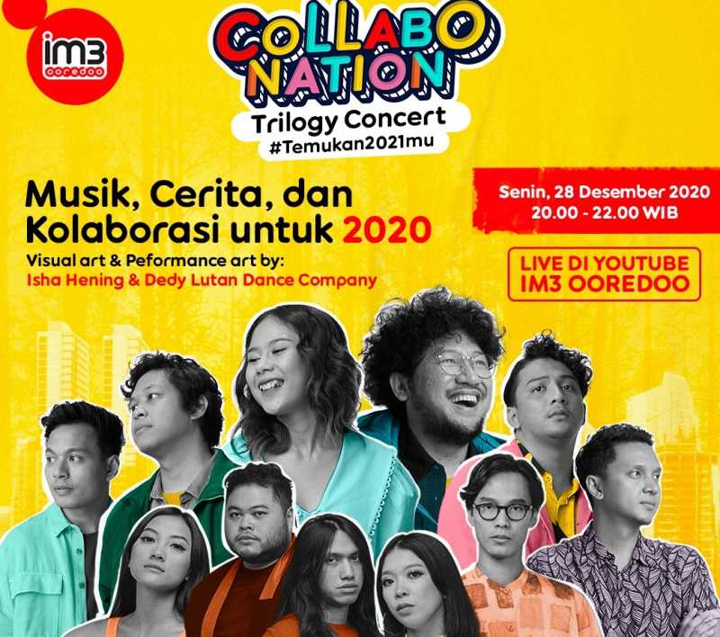 IM3 Ooredoo Gelar Collabonation Trilogy Concert #Temukan2021mu