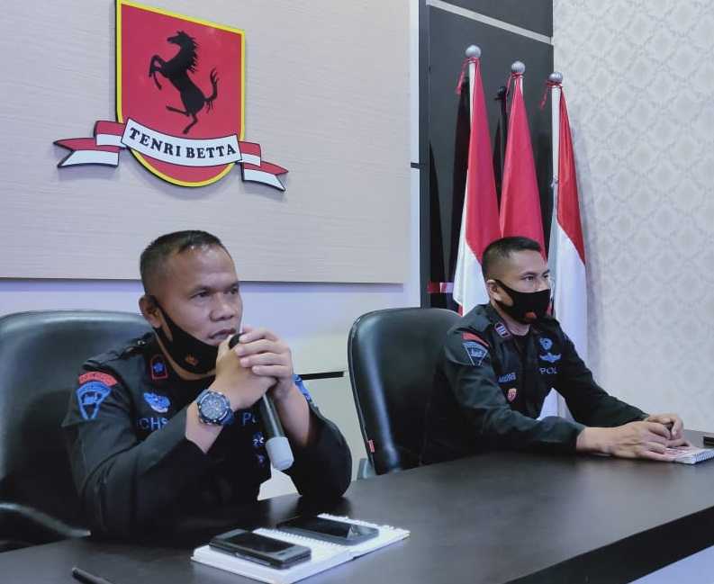Ikuti Rapat Anev Via Zoom Meeting, Ini Laporan Danyon C Pelopor