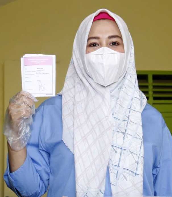 ADAMA Unggul di TPS Fatma Mencoblos