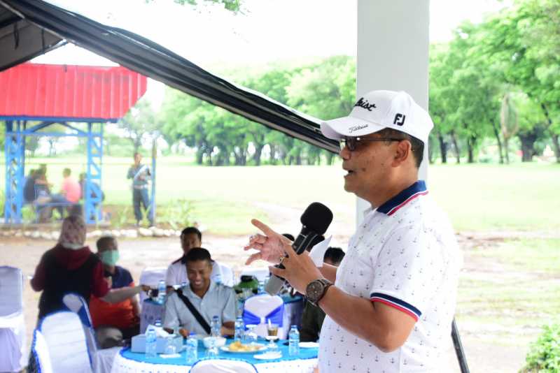 Di Hari Armada RI 2020, Danlantamal VI Resmikan Shelter Alumni AKABRI 35/89 Moro Gama Di Hole 11 Lapangan Golf Baddoka 