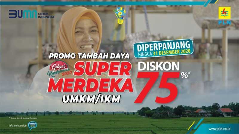 63 Ribu Lebih UMKM dan IKM Manfaatkan Diskon Tambah Daya Listrik "Super Merdeka