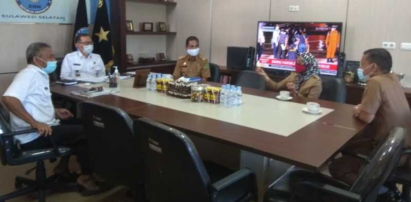Kadis Sosial Sidrap Kunker ke BNNP Sulsel, Ini yang Dibahas