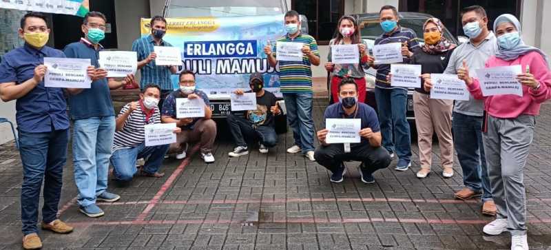 Solidaritas Erlangga Peduli Gempa Bumi di Mamuju