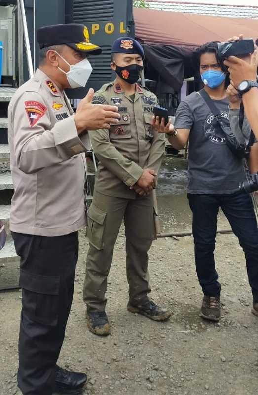 Kapolda Sulbar Kunjungi Posko Pengungsian di Malunda