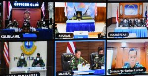 Disaksikan KASAL via Vicon, Lantamal VI Tandatangan Kontrak Pengadaan Barang dan Jasa