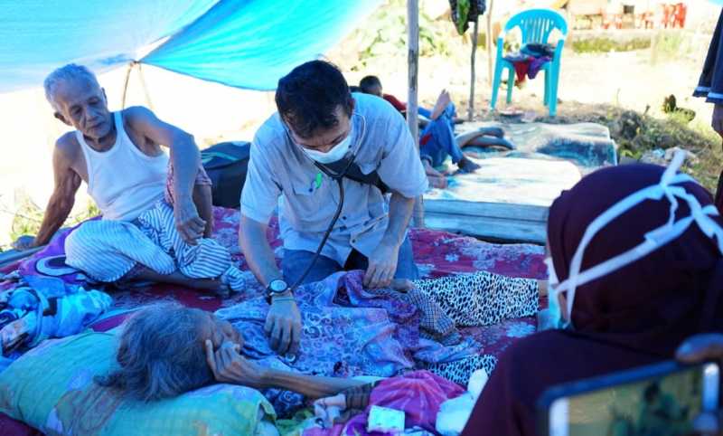 Tim Kemanusiaan Pangkep Tiba di Mamuju, Bantu Pengungsi di Ulumanda