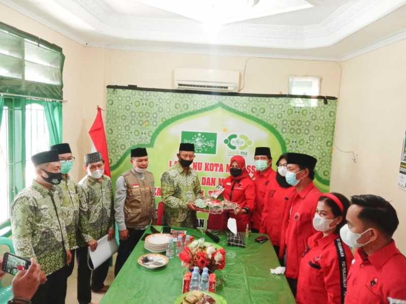 Peringati HUT, PDIP Silaturrahim ke NU Makassar 
