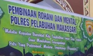 11.2 foto polres ku Bentuk Karakter Anggota Agamis dan Humanis, Polres Pelabuhan Makassar Gelar Binrohtal