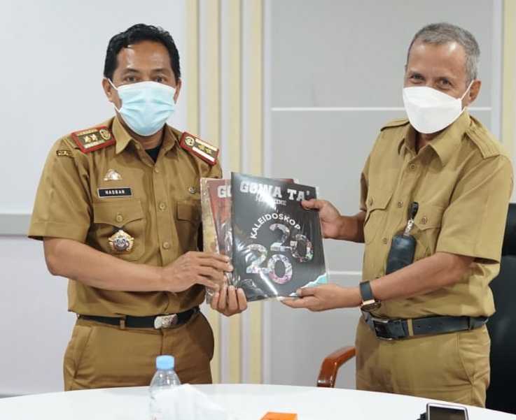 Diskominfo Enrekang Pelajari Sistem Kerjasama Dengan Media di Gowa