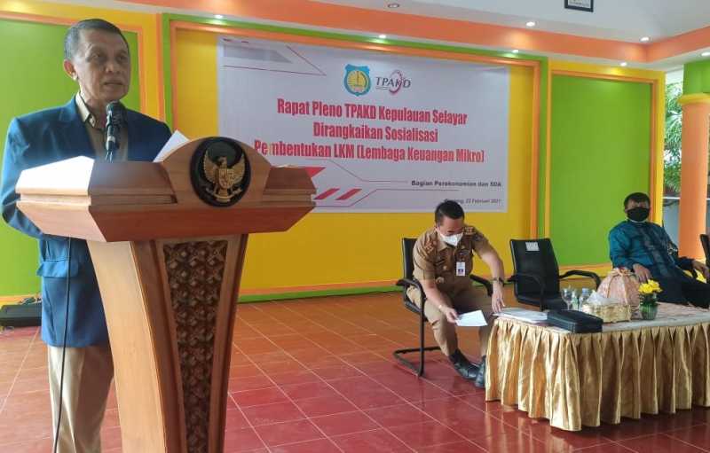 Sosialisasi Pembentukan LKM, Ini Arahan Plh Bupati Kepulauan Selayar