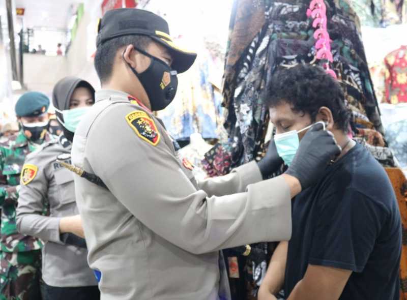 Kapolres Pelabuhan Blusukan ke Pasar, Ini yang Dilakukan