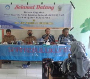 MKKS SMA Rapat, Bahas Rekomendasi Satgas Covid-19 Terkait Tatap Muka Siswa Kelas XII SMA/SMK